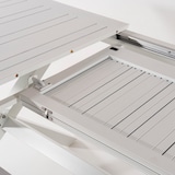thumbnail of Mesa para exterior extensible de 170 cm a 240 cm, Aluminio color blanco, Tamaño: 170/240x98x76 cm