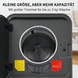 thumbnail of Mini Wäschetrockner 49x43x59cm 3 kg bis 4,5 kg Wandmontage Kompakter Elektrischer Ablufttrockner mit 5 Programmen Überhitzungsschutz 830 W Weiß