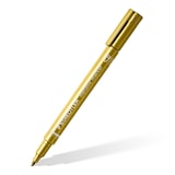 thumbnail of Staedtler 10121 Marqueur 8323 Métallique pointe ogive trace 1,2 mm effaçable encre base eau Couleurs or