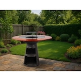 thumbnail of PURLINE Barbecue rond avec plaque en acier, grille et plateau en bois EFP59B WOOD