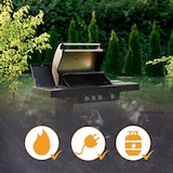 thumbnail of Grillrooster set zwart/44,5x30,3 cm