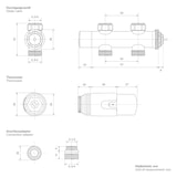 thumbnail of Ventil-Armaturen Set Multiblock Chrome Durchgangsform inkl. Thermostatkopf