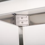 thumbnail of Romux® Edelstahltisch für Gastronomie Zentraltisch ohne Regal 1400x700x850 mm Zerlegbar | Arbeitstisch aus Edelstahl Korrosionsbeständig