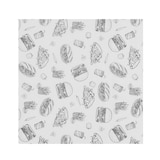 thumbnail of HENDI Vetbestendig papier, Illustratie fast food patroon, 500 st., 305x305mm