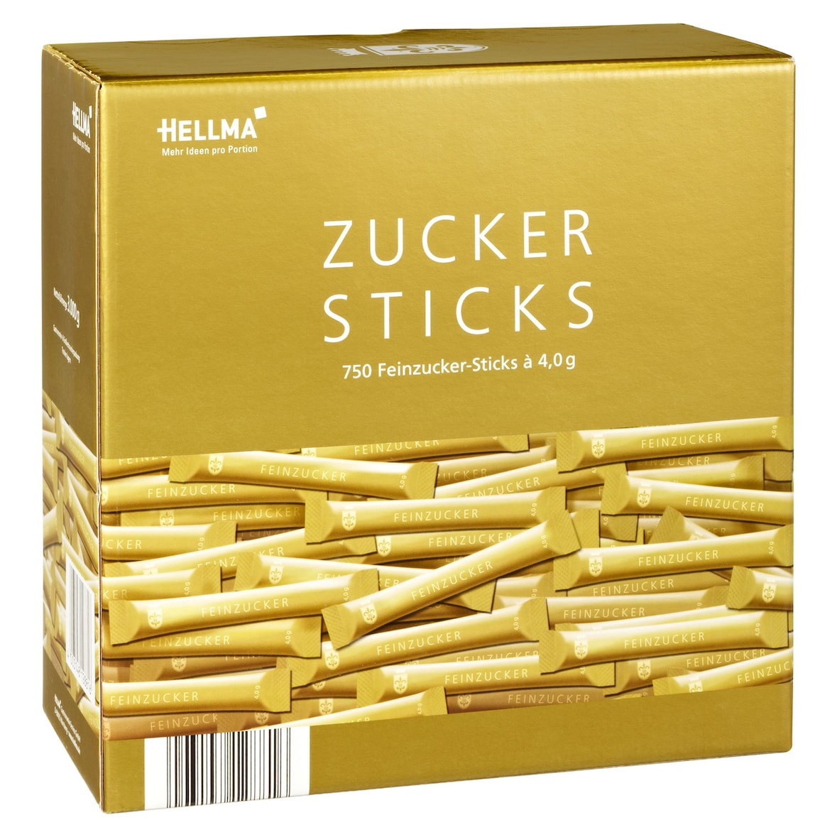 Hellma Goldline Zucker Sticks 750 Portionen x 4 g (3 kg)