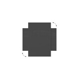 thumbnail of ALLboards Lavagna in vetro grigio scuro  magnetica 60x40 cm CLASSIC