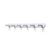 thumbnail of TOJ Living Perchero de pared – 6 ganchos – 45 cm – acero inoxidable – blanco – colgador