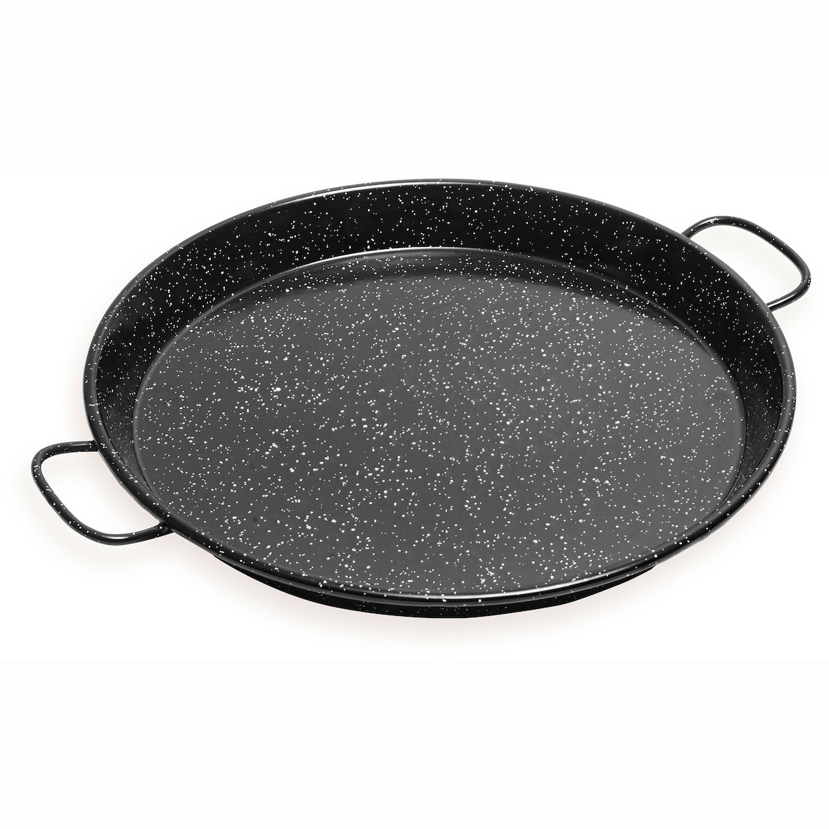 Briebe Paellera Valenciana Inducción 20 cm, Acero Esmaltado, 1 Ración de Paella, Fuego, Gas, Horno, Levante, BRI-700520, Negro