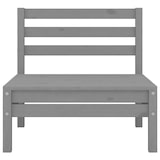 thumbnail of Conjunto de muebles de jardín 3 piezas madera maciza pino gris