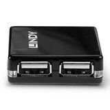 thumbnail of Lindy 42742 USB-HUB 2.0 Mini Hub 4 Port, 4x4cm  Bus powered only