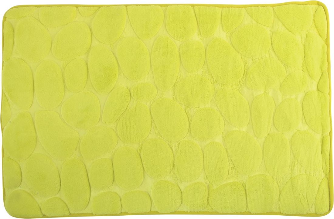 MSV Badteppich Badvorleger Duschvorleger Kieselstein Badematte waschbar, schnelltrocknend, rutschfest 40x60 cm – Grün