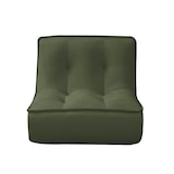 thumbnail of Fauteuil pour canapé modulable en velours 90 x 80 x 70 cm vert