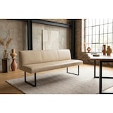 thumbnail of KAWOLA Esszimmerbank ELEEN Leder beige 203cm