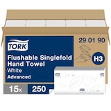 thumbnail of TORK Lot 15 Paquets Essuie-Mains Plie En V Delitable 23X23Cm 250 Formats
