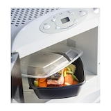 thumbnail of MONOUSO - Envase de Plástico PP Reutilizable Negro 2C 900ml 23x16,5x5cm (75 Uds)