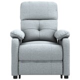 thumbnail of vidaXL Massagesessel Elektrisch Hellgrau Stoff