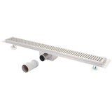 thumbnail of Canal de duche HWC-D94b, canal de drenagem do pavimento, ralo de duche, sifão em aço inoxidável 50-120cm ~ 100cm