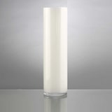 thumbnail of Vase cylindrique 52 cm blanc -  Rond Verre Lou De Castellane 0.01x15 cm
