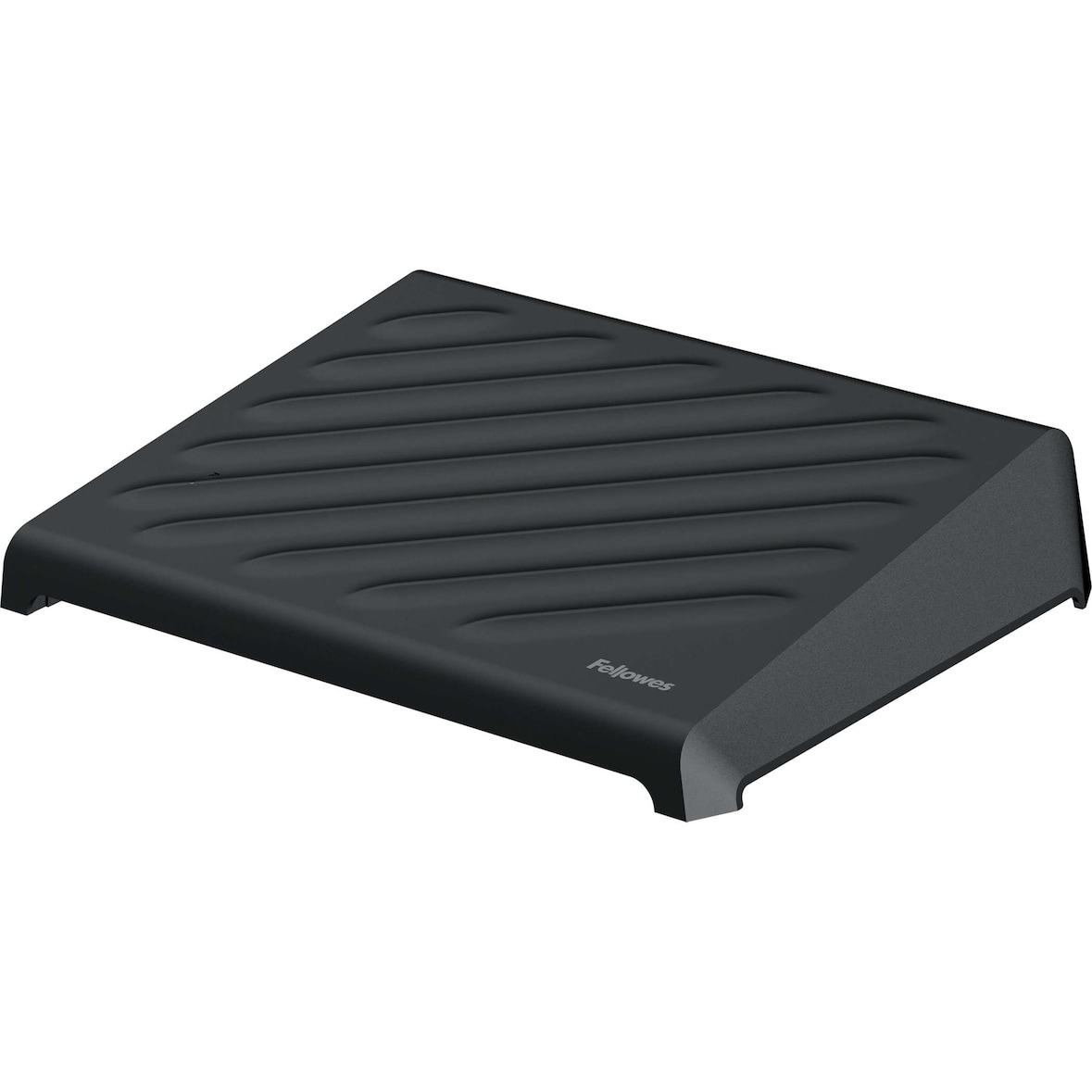 Fellowes Reposapiés 100% reciclable Breyta™, diseño compacto y portátil, ajustable en altura, 5 años garantía, negro