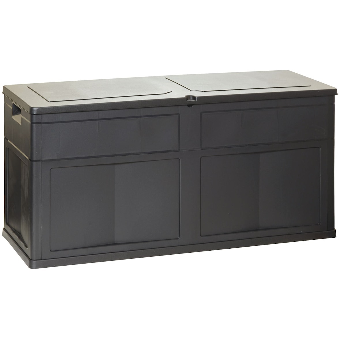 Cassapanca da giardino in resina 320 litri NERO 119 X 46 X 60 cm Protezione anti UV TOOMAX