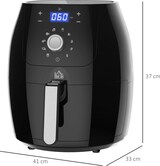 thumbnail of HOMCOM Freidora sin Aceite 5.5L con Pantalla LED Táctil 8 Programas Temporizador 1700W Temperatura Ajustable y Apagado Automático 41x33x37 cm Negro