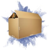 thumbnail of PROREGAL 1x Versandkarton 2-wellig | LxBxH 1200 x 600 x 600 mm | Mit Höhenriller & Belastbar bis 30 kg | Faltkarton Karton Paket für Versand mit DHL