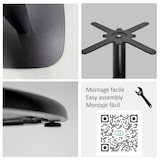 thumbnail of Restootab - Table 70x70cm - modèle Round noir