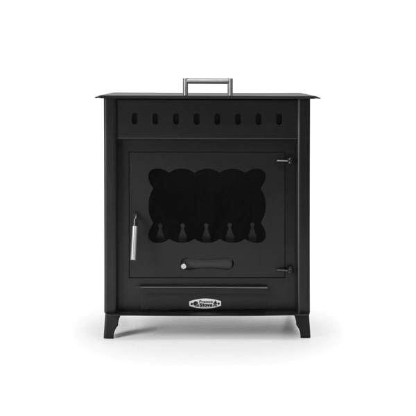PRENSA STOVE - Fogão a lenha grande com forno Modelo TIMANFAYA 2 de 14,3 kW
