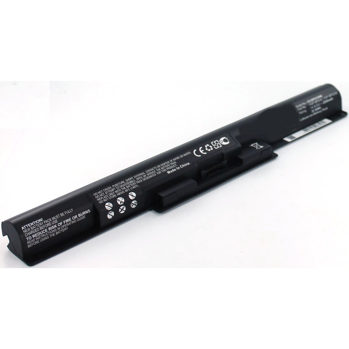 Akku für Sony SVF1521C2EB.G4 Li-Ion 14,8 Volt 2200 mAh schwarz