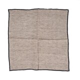thumbnail of Bazar Bizar Servet van linnen 45x45 cm beige melange met zwarte rand