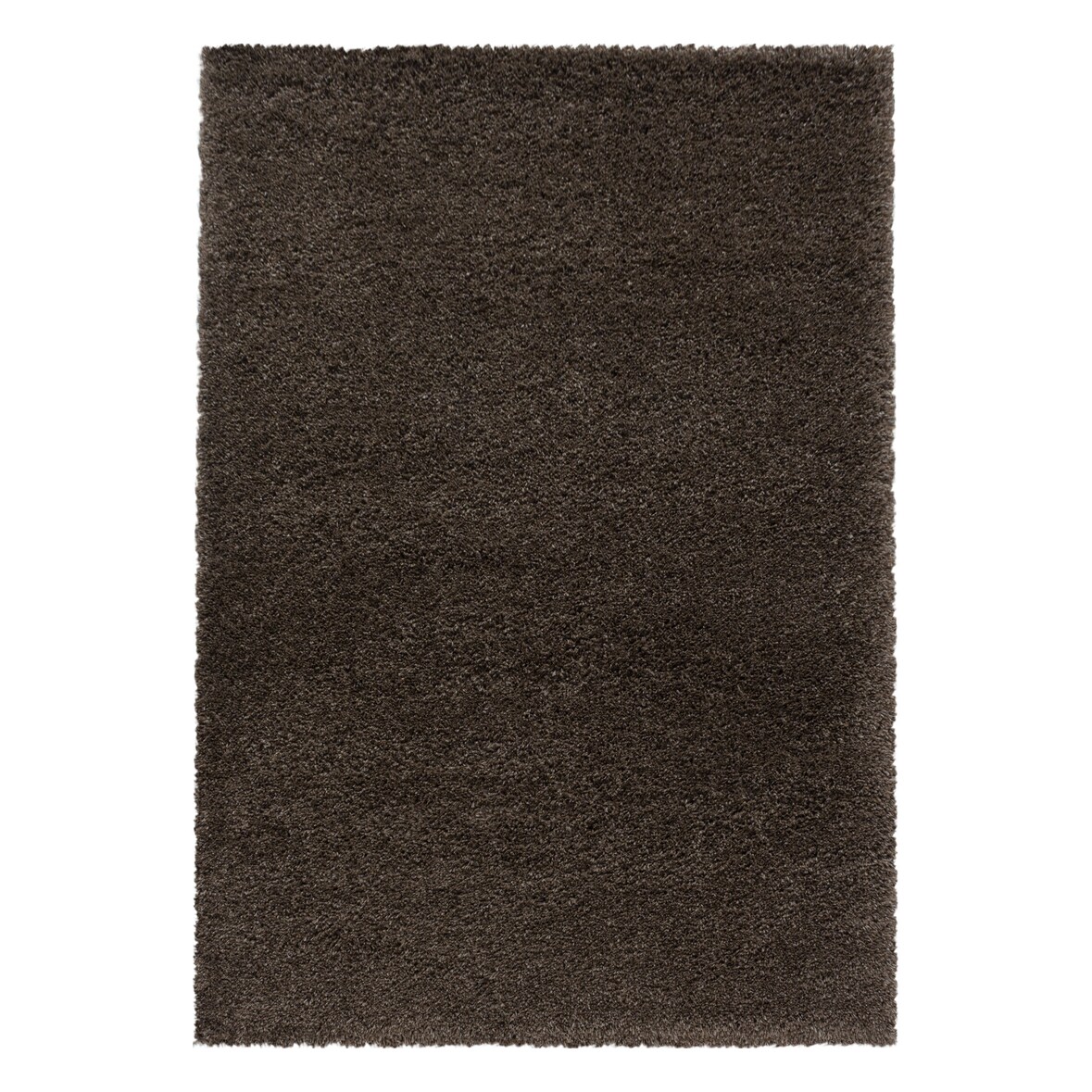 Teppich Schlafzimmer Hochflor Unifarben Samtweich Waschbar Strapazierfähig Wohnzimmer Braun 280x370 cm – SALZACH von Kadima Design