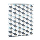 thumbnail of Relaxdays Duschrollo, 140x240 cm, Dreieck Muster, Seilzug, flexible Montage, Duschvorhang für Badewanne & Fenster, bunt