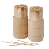 thumbnail of Papstar Zahnstocher aus Holz "pure" rund 6,8 cm, im Spender aus Holz 10 x 400 Stück