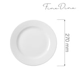 thumbnail of Assiette plate, HENDI, Blanc, Ø270mm – Lot de 12