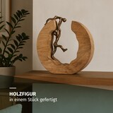 thumbnail of Skulptur Holz Teamwork Teamarbeit 29,5 x 28 cm Schwarz Gold Dekoration Deko Art