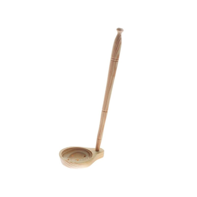 Cuchara de madera para aceitunas de 13 x 9,5 x 34,5 cm