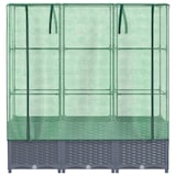 thumbnail of vidaXL Plantenbak verhoogd met kashoes 120x40x138 cm rattanlook