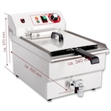 thumbnail of Beeketal Gastronomie Friteuse Fritteuse 230 V BWF-161P