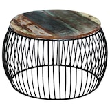 thumbnail of vidaXL Salontafel rond 68x37 cm massief gerecycled hout