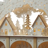 thumbnail of LED Lichterbogen Weihnachtsdorf Winterdorf H: 33,5cm 2stöckig Batterie