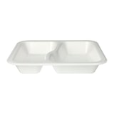 thumbnail of 600 Siegelschalen, XPS 2-geteilt 1000 ml 4,2 cm x 21,2 cm x 24,7 cm weiss laminiert