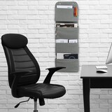 thumbnail of Relaxdays Hängeorganizer, 4 Fächer, Tür Organizer mit Haken zum Einhängen, Vlies, Hängeaufbewahrung, Bad & Büro, grau