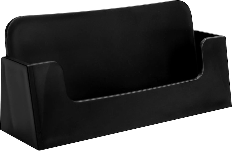 EXACOMPTA Dispenser Biglietti Da Visita Nero | 1 Scomparto Da 18 Mm Per 50 Biglietti | 10.2x3.4x4.7 Cm