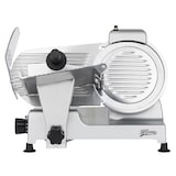 thumbnail of H.Koenig Elektrische Allessnijder MSX220, Voor vleeswaren, professioneel, Snijdikte 0–12 mm, Italiaans mes 20 cm, Ingebouwde slijper, 282 tpm, Zilver