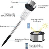 thumbnail of MONZANA® LED Solarlampe Außen 16er Set Wetterfest Erdspieß Edelstahl Solar Gartenbeleuchtung Solarleuchte Wegeleuchte
