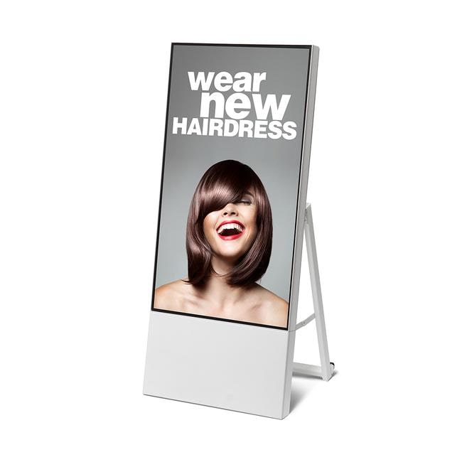 Totem digital "A-Board Slim" blanc - 43" -