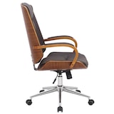 thumbnail of Silla de oficina Yankton Nogal/marrón