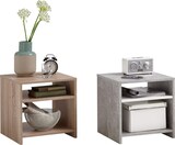 thumbnail of FMD Couchtisch mit Ablage Betongrau und Weiß