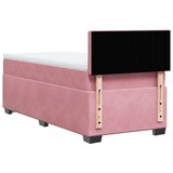 thumbnail of vidaXL Boxspringbett mit Matratze Rosa 90x190 cm Samt