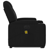 thumbnail of Décoshop26 - Fauteuil de relaxation fonction massage et inclinable fonction de levage électrique en tissu noir DEC027810